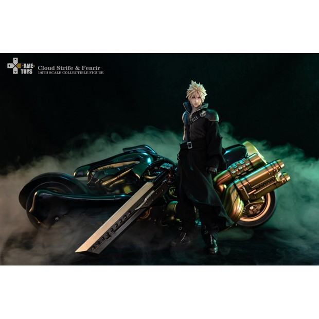 1/6 Scale Collectible Figure GT-006C - Cloud Strife + Fenrir Set of 2 | Final Fantasy VII Advent Children [GameToys]