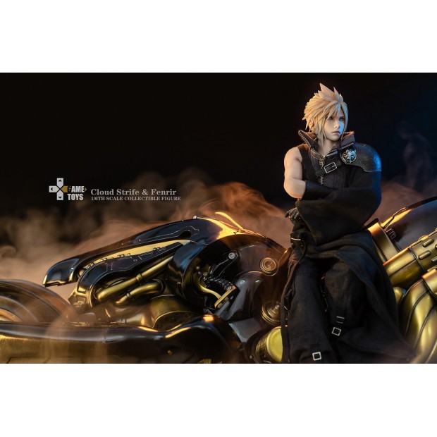 1/6 Scale Collectible Figure GT-006C - Cloud Strife + Fenrir Set of 2 | Final Fantasy VII Advent Children [GameToys]