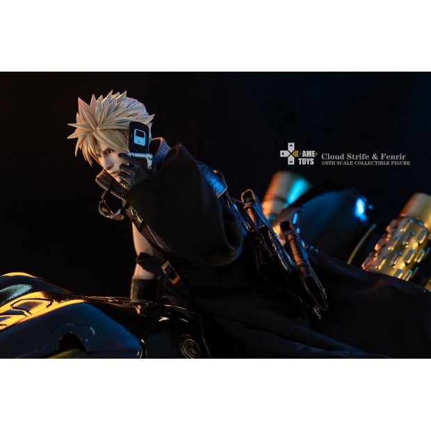 1/6 Scale Collectible Figure GT-006C - Cloud Strife + Fenrir Set of 2 | Final Fantasy VII Advent Children [GameToys]