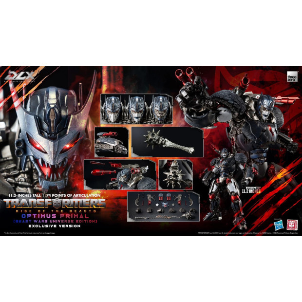 DLX Scale Collectible Figure - Optimus Primal (Beast Wars Universe Edition) (SGCC 2025 Exclusive) | Transformers [Threezero]