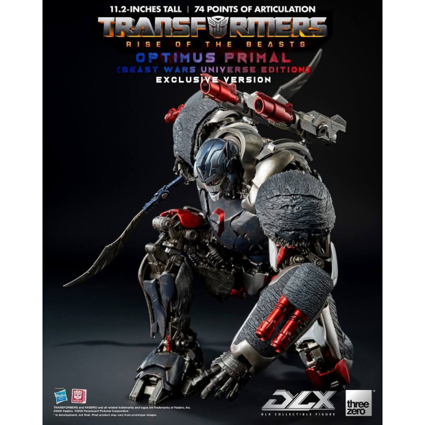 DLX Scale Collectible Figure - Optimus Primal (Beast Wars Universe Edition) (SGCC 2025 Exclusive) | Transformers [Threezero]
