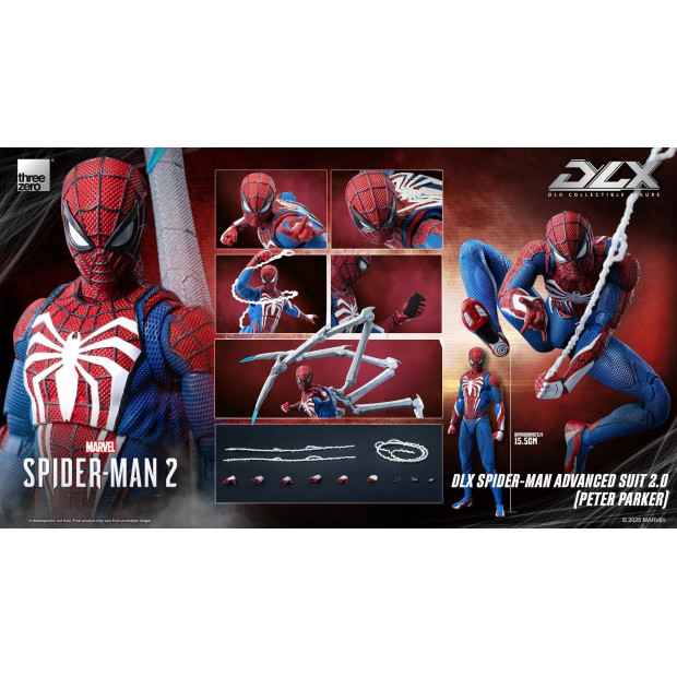 DLX Collectible Figure - Spider-Man Advanced Suit 2.0 (Peter Parker) | MARVEL [Threezero]