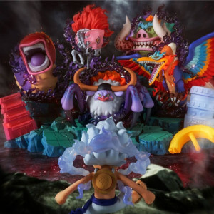 One Piece WCF Premium - Monkey D. Luffy -GEAR5- VS Five Elders | One Piece [Bandai]