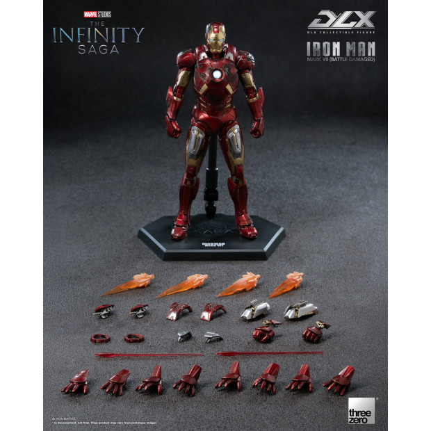 DLX Scale - Iron Man Mark 7 (Battle Damaged) | MARVEL [Threezero]