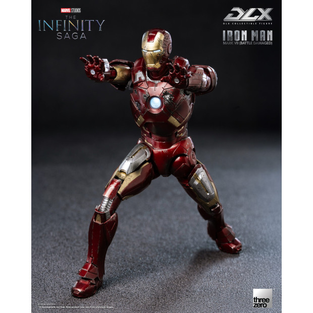 DLX Scale - Iron Man Mark 7 (Battle Damaged) | MARVEL [Threezero]