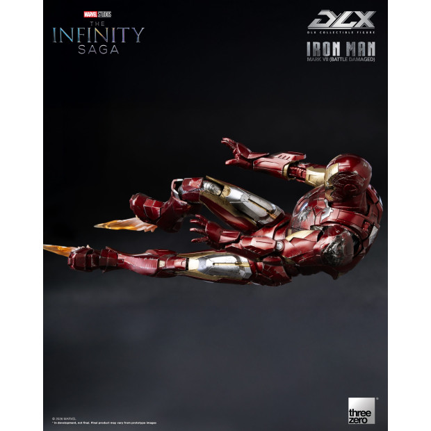 DLX Scale - Iron Man Mark 7 (Battle Damaged) | MARVEL [Threezero]