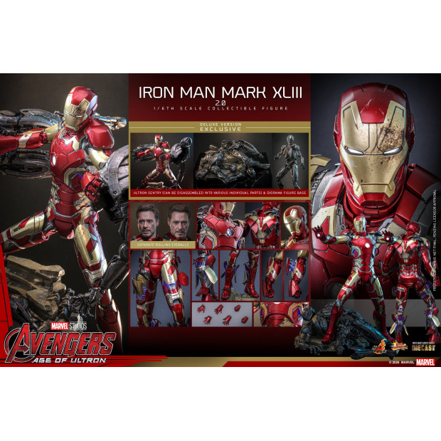 Movie Masterpiece Series Diecast MMS866D81 - Iron Man Mark XLIII (2.0) | MARVEL [Hot Toys]