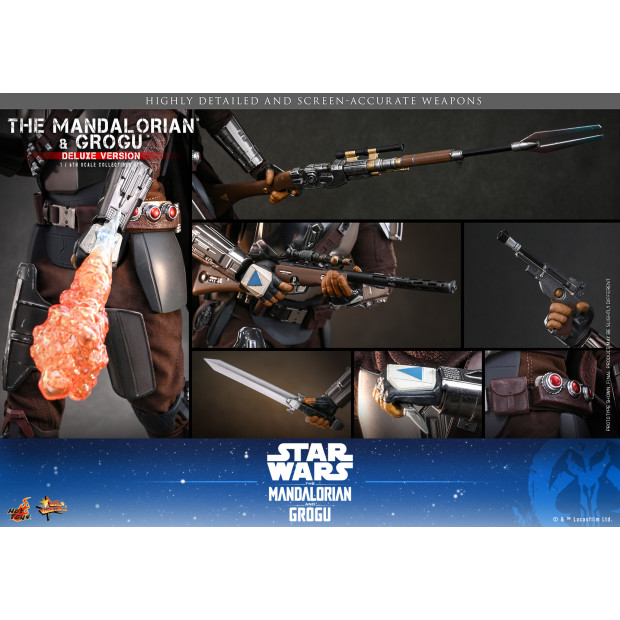 Movie Masterpiece Series MMS872 - The Mandalorian and Grogu (Deluxe Ver.) | Star Wars Series [Hot Toys]