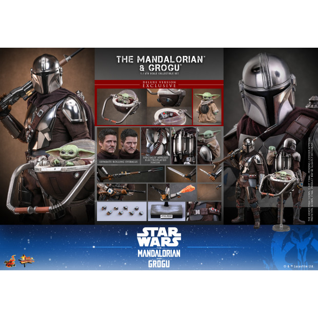 Movie Masterpiece Series MMS872 - The Mandalorian and Grogu (Deluxe Ver.) | Star Wars Series [Hot Toys]