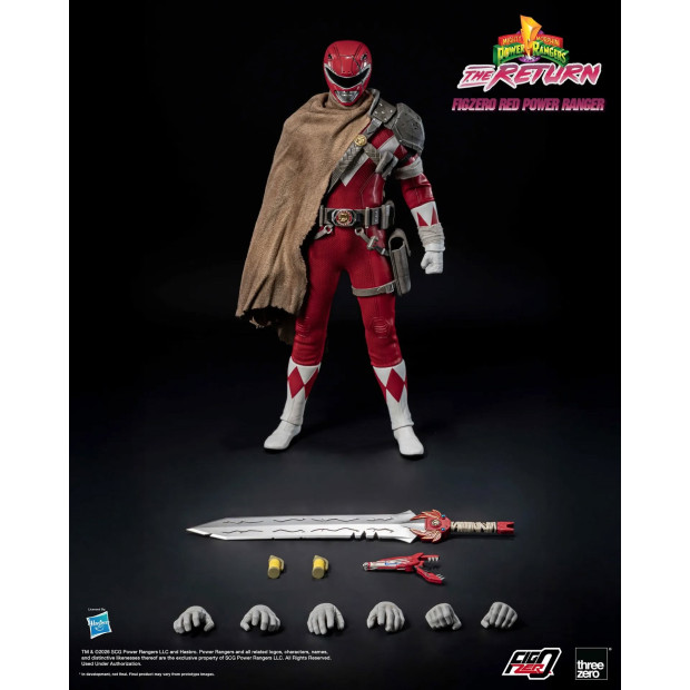 FigZero 1/6th Scale Collectible Figure - Red Ranger | Mighty Morphin Power Rangers [Threezero]