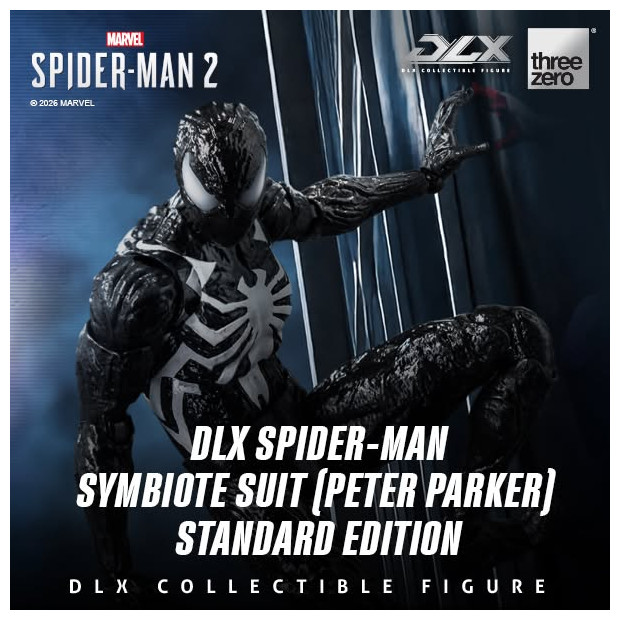 DLX Collectible Figure - Spider-Man Symbiote Suit (Peter Parker) Standard Edition | MARVEL [Threezero]